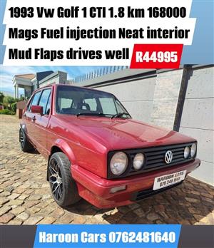 1993 Vw Golf 1 CTI Fuel injection 