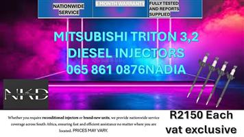 MITSUBISHI TRITON 3,2 DIESEL INJECTORS FOR SALE -RECONDITIONED AND NEW