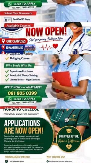 Khanyisa Nursing College Open Applications Now Apply Asap