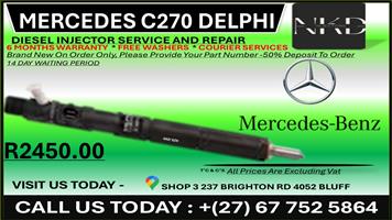 Mercedes C270 Delphi Diesel Injectors on Recondition