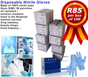 Coverall/Hazmat suits nitrile gloves