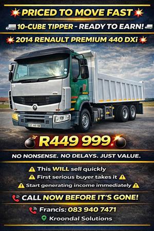 2014 Renault Premium 440 DXi 10 cube tipper