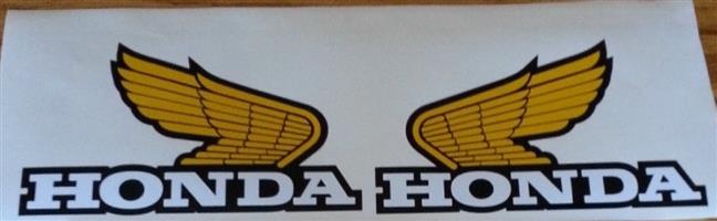 Vintage Honda wing decals stickers vinyl graphics