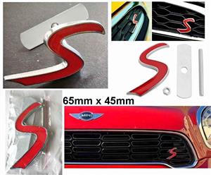 Mini Cooper S badges emblems stickers