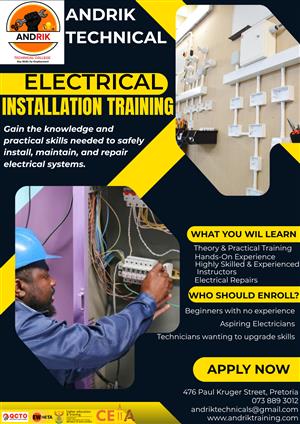 ANDRIK TECHNICAL CENTRE - ELECTRICAL INSTALLATION COURSE 