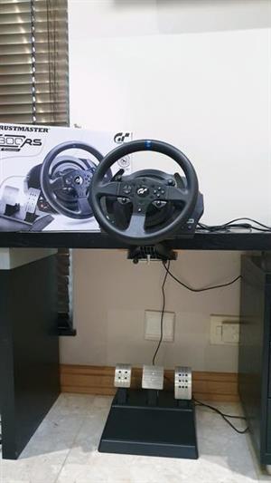 Thrustmaster T300 RS Force racing wheel.