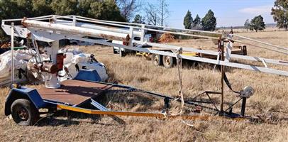 Fibre optic ladder with  hydrolic Escom trailer