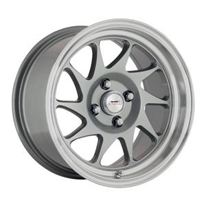 15″ A-Line Raiden 4/100 Gunmetal Machine Lip Alloy Wheels