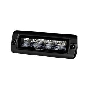 Hella Black Magic LED Mini Lightbar 6.2˝ Single Flush Mount (Flood)