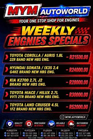 Engines Available