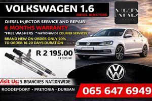 VW 1.6 DIESEL INJECTORS
