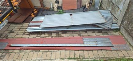 Garage sheets with door and weights