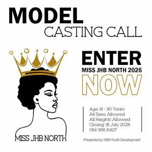 MISS & MR JHB North 2026 Talent Expo FREE ENTRY, 3 OCT 2026