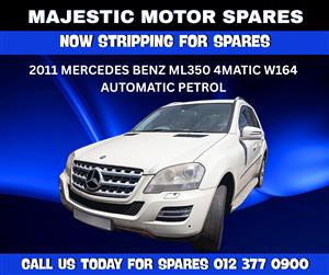 2011 Mercedes-Benz ML350 4MATIC W164 Automatic Petrol – Stripping For Spares 