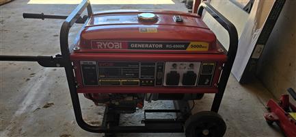 Generator Ryobi RG6900K used engine broken but generator unit in good condition