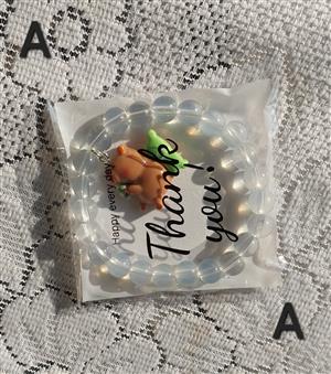 Capybara charm on Beaded Bracelet 