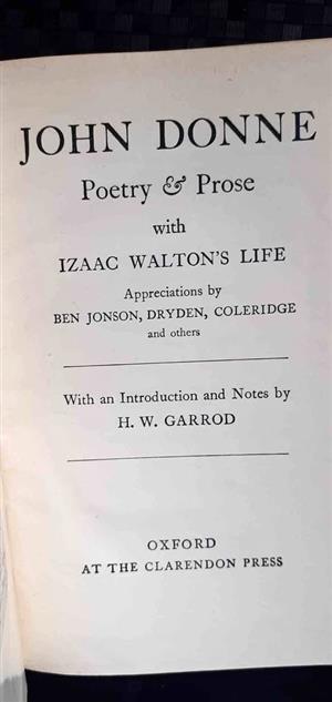 Poetry an Prose - John Donne