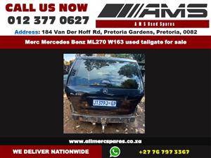 Black Mercedes Benz ML270 W163 tailgate for sale