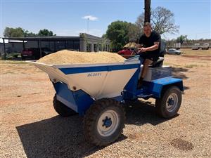 2 Cylinder hatz Electric start Concrete Dumper