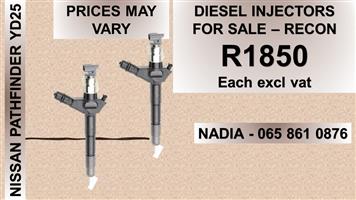 NISSAN PATHFINDER YD25 DIESEL INJECTORS FOR SALE OR TO RECON NATIONWIDE