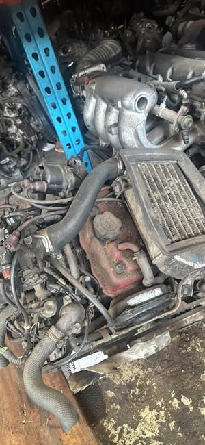 Suzuki F5A half loaf engine with turbo.