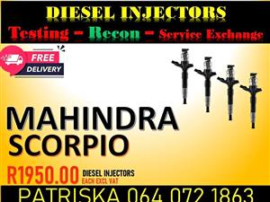 GET YOUR DIESEL INJECTORS FOR MAHINDRA SCORPIO NEW OR RECON