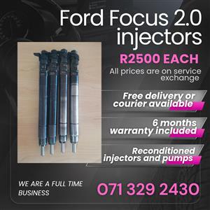FORD FOCUS 2.0 INJECTORS FOR SALE WITH WARRANTY 