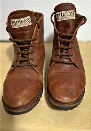 Phelan Brown Leather Boot for Woman
