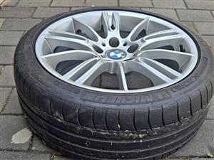 SINGLE 18" BMW E90 M-SPORT RIM + RUNFLAT TYRE