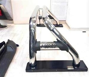 Universal top fit black& chrome Roll bar  bars  P.series Hilux Ran Etc Call 