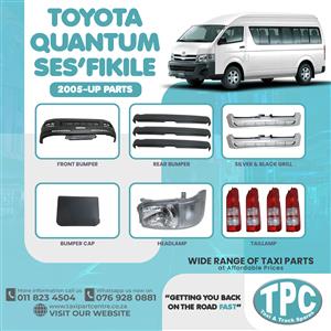  Come get this great deal on our Toyota Quantum Ses'Fikile 2005-Up Model Parts