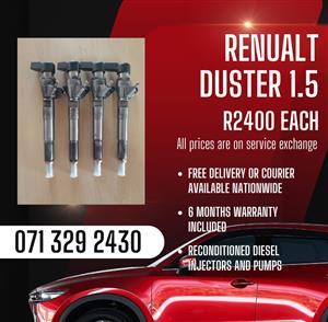 RENUALT DUSTER 1.5 INJECTORS FOR SALE WITH WARRANTY 