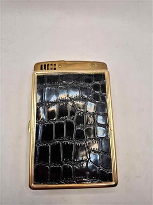Vintage unique cigarette case and lighter 