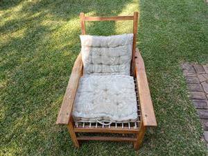 Antique wooden chair for sale.