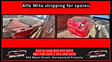 Alfa Mito  stripping for spares.