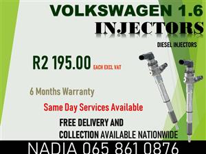 HIGH QUALITY VOLKSWAGEN 1.6 DIESEL INJECTORS FOR SALE 