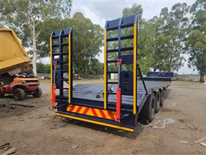 USED 2003 VANCO TRI-AXLE STEPDECK LOWBED TRAILER FOR SALE 