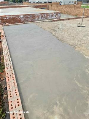 First floor slabs