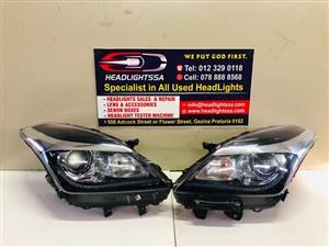 Suzuki Baleno and Toyota Starlet left and right side headlight