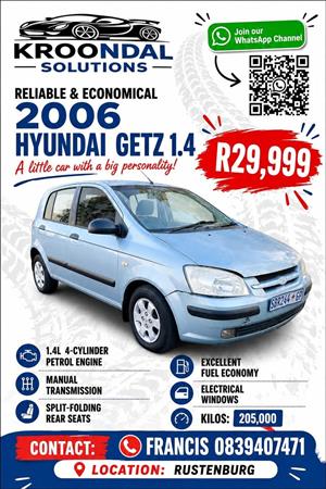 2006 Hyundai Getz 1.4 Petrol