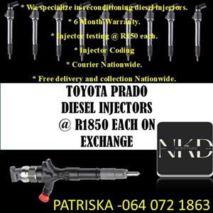TOYOTA PRADO INJECTORS FOR SALE