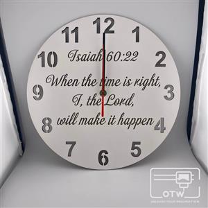30cm Isaiah 60:22 Wall Clock