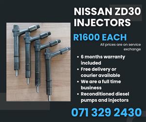 NISSIAN ZD30 INJECTORS FOR SALE WITH WARRANTY 