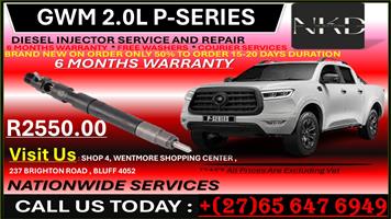 GWM 2L P-SERIES DIESEL INJECTORS