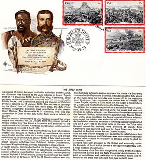 Commemorative Stamp & Envelope Set - The Zulu War 1979