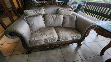 Boston lounge suite with coffee tables, marble tops