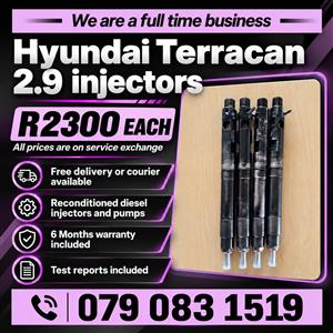HYUNDAI TERRACAN 2.9 INJECTORS FOR SALE 