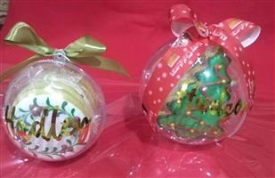 Christmas ornaments with  4 cookies inside