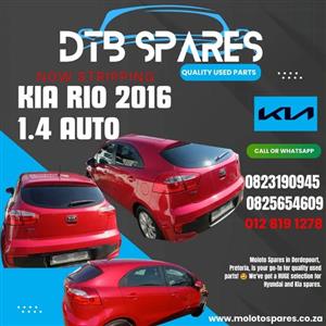 Kia Rio 2016 1.4 Auto stripping for spares