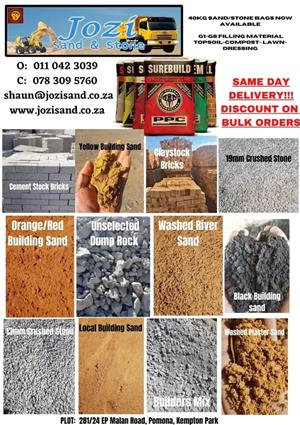 Building materials and TLB for hire